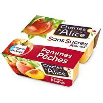 Charles & Alice, Pomme pêche sans sucre ajouté