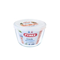 Pyrex, Boîtes de conservation ronde en verre 0,6l Cook & freeze. Va au four, micro onde, réfrigerateur et congélateur, passe au lave vaisselle. - l'unité