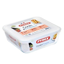 Pyrex, Boites de conservation en verre Cook & freeze carré 2 l