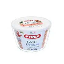 Pyrex, Boites de conservation en verre Cook & freeze rond 1,6 l