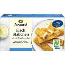 Alnatura, Bâtonnets de poisson pané