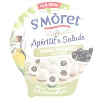 St Möret, Apéritif et salade  billes olives marinées ail origan