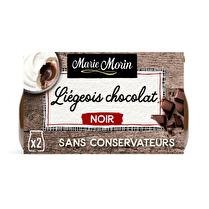 MARIE MORIN Liégeois Chocolat noir