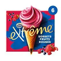 Nestlé, Cônes sorbet fruits rouges x6