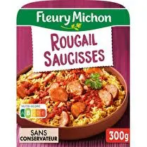 Fleury michon, Rougail Saucisse et Riz Créole