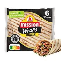 Mission, Wraps blé nature - Grillé