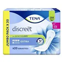 Tena, Serviettes lady discreet extra jumbopack