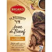 Bigard, Joue de boeuf cuit fondante et son jus à la carbonnade