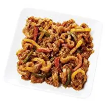 Votre boucher propose, Produit élaboré : Poêlée Andalouse Dinde aux poivrons tricolores