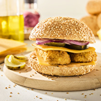 Votre boucher propose, Produit élaboré : Chicken burger