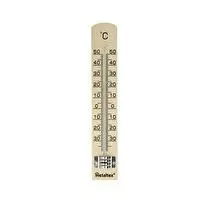 Metaltex, Thermomètre intérieur hêtre 18cm