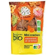 NATURE BIO Mini crackers emmental et graines