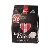 Elsass, Café dosettes souples Arabica - 36 + 2 offertes soit 266 g