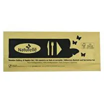 Naturelle, Kit couverts (couteaux-fourchettes-serviettes)