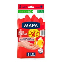 Mapa, Gants de ménage ultra résistant Taille S - Le lot de 2 paires dont la seconde à -50%
