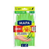 Mapa, Gants de bien être Taille L - Le lot de 2 paires dont la seconde à -50%