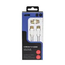 Apm, Cordon télé M/M 9,52mm + adaptateur F 2m 408014