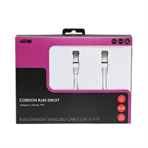 Apm, Câble RJ45 catégorie 5 FTP droit blanc 10m 560343