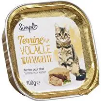 Simpl, Barquette chat terrine à la volaille