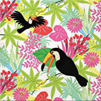 Mesa bella, Serviettes 33x33cm Toucan x20