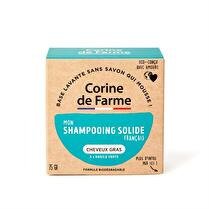 CORINE DE FARME Mon shampoing solide cheveux gras  argile verte