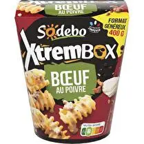 Sodebo, Xtrem box Radiatori boeuf poivre