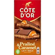 Côte d'or, Chocolat lait praliné et caramel