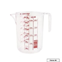 Eda, Pichet gradue 1l cristal transparent