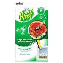 PYREL Pièges stickers mouches coquelicot