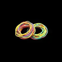Metaltex, Elastiques 28gr Ø 3,8cm coloris assortis