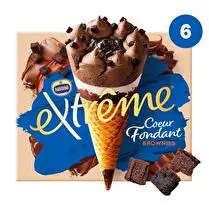 Nestlé, Cônes coeur fondant brownies x6