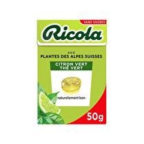 RICOLA Ricola citron vert thé vert