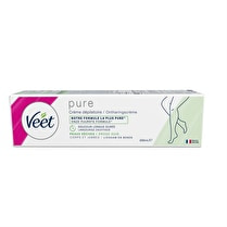 Veet, Crème Dépilatoire PURE Peaux Sèches Corps & Jambes
