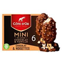 CÔTE D'OR 6 mini bâtonnets choco et vanille