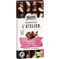 Nestlé, Tablette de chocolat noir cranberries amandes