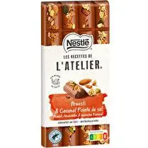 Nestlé, Tablette de chocolat au lait muesli et caramel pointe de sel