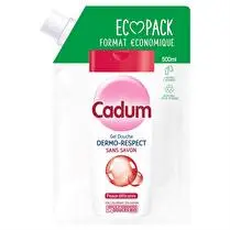 Cadum, ECOPACK douche  dermo respect amande douce