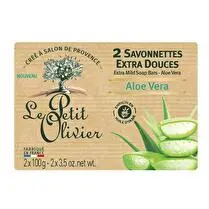 Le petit olivier, Savonnettes extra douces aloe vera