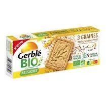 Gerblé, Sablé 3 graines sésame kasha pavot bio