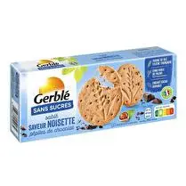 Gerblé, Sablé saveur noisettes sans sucres ajoutés
