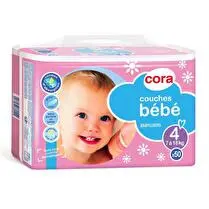 Cora, Couches baby T4 géant