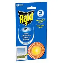 Raid, Piège à mouches  Sticker fenêtre soleil