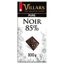Villars, Tablette pur noir 85 %