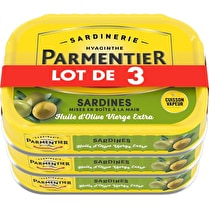 Parmentier, Sardines À l'huile d'olive