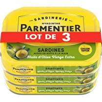PARMENTIER Sardines À l'huile d'olive