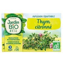JARDIN BIO ÉTIC Infusion thym citronné BIO 20 sachets