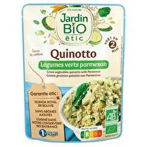 Jardin bio étic, Doypack quinotto légumes verts parmesan BIO