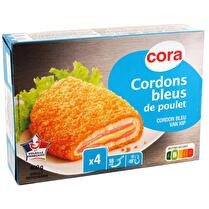 CORA Cordons bleus de poulet  x4