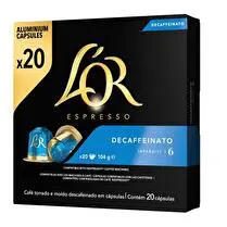 L'or, Capsule espresso decaffeinato x20