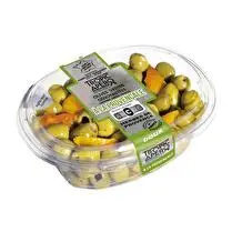 Tropic apéro, Olives vertes dénoyautées du Maroc à la provençale